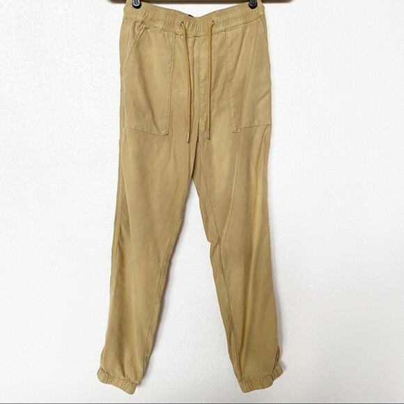 Hudson Elastic Waist Tan Jogger Pants Size Small - Picture 1 of 6